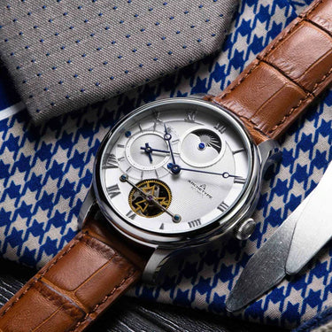 Archetype Dorian Automatic Silver Tan White